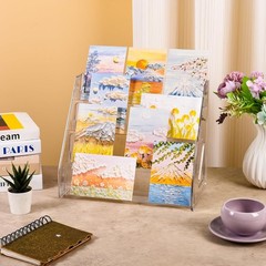 Compact 4-Tier Card Display Stand – Elegant Organizer for Collectors & Retailers
