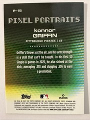 2025 Bowman’s Best Konnor Griffin Pixel Portraits P-15 Pirates Top Prospect