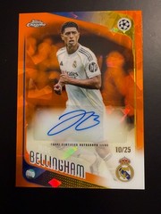 JUDE BELLINGHAM 2025/26 TOPPS CHROME SAPPHIRE UCC ORANGE REFRACTOR AUTO#10/25