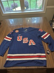 New With Tags Connor Hellebuyck USA Jersey Size Men’s 3XL