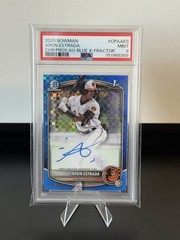 2025 1st Bowman Chrome Aron Estrada Blue X-Fractor Auto /150 PSA 9