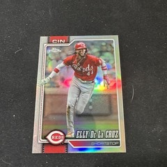 2026 Topps Chrome Baseball Base #279 Elly De La Cruz, Cincinnati Reds refractor