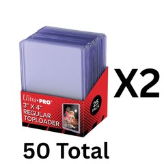 Ultra PRO 3″ x 4″ Regular Toploader – (50) Toploaders – Pokemon, Sports, etc