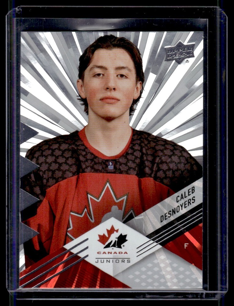 2024 Upper Deck Team Canada Juniors Outburst Caleb Desnoyers #23