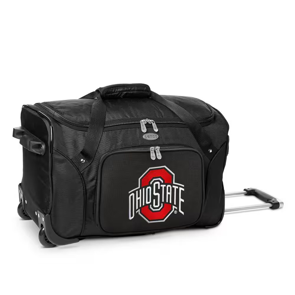 Ohio State University 22 In. Buckeyes Wheeled Duffel Bag