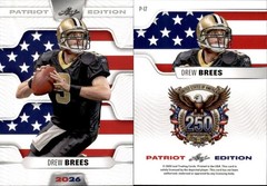 2026 LEAF 250TH ANNIVERSARY PATRIOT EDITION DREW BREES P-17 FOOTBALL
