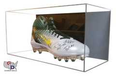Shoe ACRYLIC DISPLAY CASE Wall Mount SIZE 17 UV PROTECTION Basketball Football A