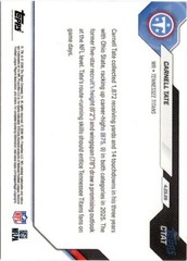 2026 Topps Now Carnell Tate #CTAT Gold Foil /50 Rookie RC Football Card