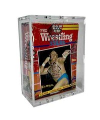 Acrylic Display Case Magnetic Lid FITS 1985 Topps WWF Pro Wresting Stars Wax Box