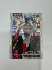 2026 Topps Chrome Baseball Raywave Refractor #88 Marcelo Mayer, Boston Red Sox