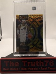 2023-24 Panini Select #168 Jordan Clarkson Gold Wave Prizms #/10. TAG Grade 10