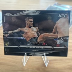 2026 Topps Chrome UFC #78 Dustin Poirier Black Mini Diamonds Refractor #/10 🔥