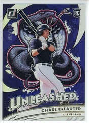 2025 Panini Donruss Chase DeLauter Unleashed Holo RC /199