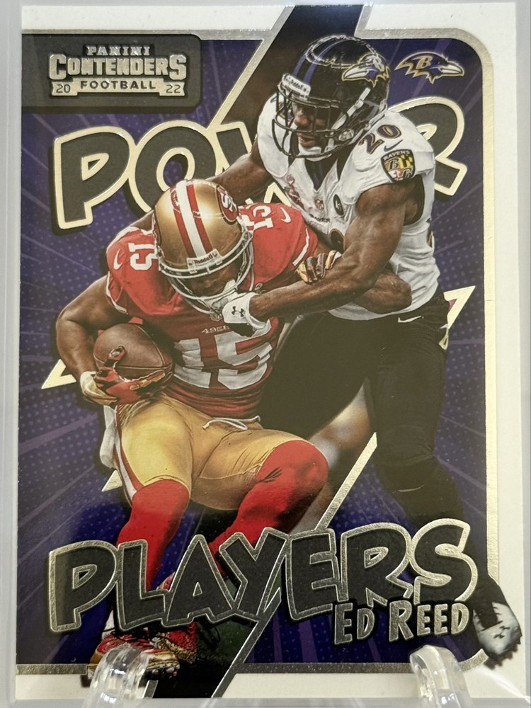 2022 Panini Contenders – Power Players Ed Reed #PWR-ERE Baltimore Ravens🔥