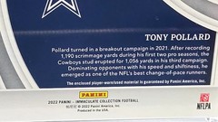 🛡️ 1/1 NFL SHIELD PATCH 🛡️ 2022 IMMACULATE TONY POLLARD 🔥 COWBOYS CASE HIT 🔥