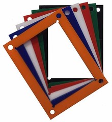 3 Cards Side By Side with dividers Display Card Case, Holds Cards 180pt or less