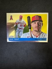 2025 Topps Chrome Platinum Anniversary Mike Trout #1 angels NM