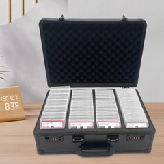 Graded Card Case Storage Box for 150 Graded Sports Trading Cards Protector 4 Row