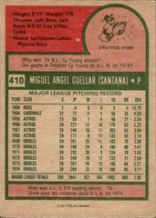 1975 O-Pee-Chee #410 Mike Cuellar