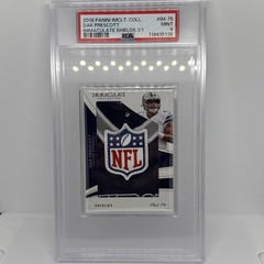 2018 Panini Immaculate Collection Dak Prescott Shields 1/1 PSA 9 Player Worn