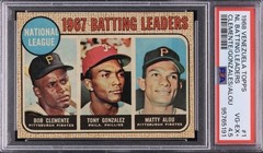 PSA 4.5 Roberto Clemente 1968 Topps Venezuela 1967 Batting Leaders Alou Gonzalez