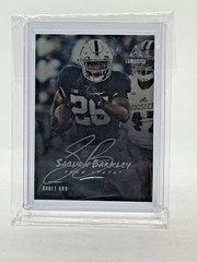2018 Panini Luminance SAQUON BARKLEY (On Card Silver Auto) Penn St