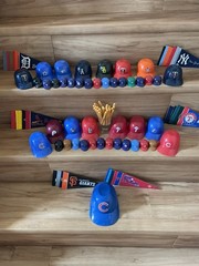 MLB Mini Pennants 9″x4″ Felt ALL 2005-2011! Lg Helmets and Mini Helmets READ!