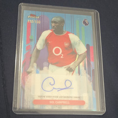 Topps Finest Premier League 2026 Sol Campbell Arsenal Auto FA-SC 110/150
