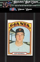 1972 Topps 720 Sam McDowell High # SP
