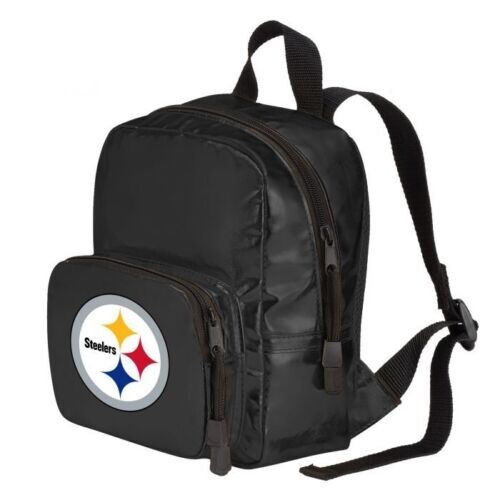 NFL Pittsburgh Steelers Shinny Mini-Backpack Black 9″ x 7.5″ x 3.25″