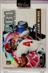 2024 Wild Card QB1 On The Clock JALEN MILROE RC 2/2 White Rainbow Holo Foil