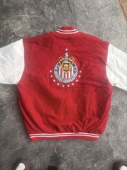 Alan de Ivonne Club Deportivo Guadalajara Chivas Red/White Jacket Size 44