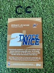 2004-05 Bowman Draft Twice as Nice Memorabilia Gilbert Arenas #TN-GA