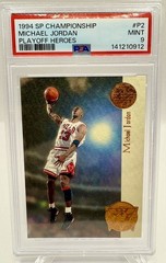 1994 SP Championship Michael Jordan Playoff Hero’s #P2 PSA 9 ICONIC