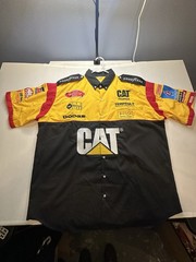 CAT Bill Davis Racing XXL Simpson Crew Shirt NASCAR Winston Cup Goodyear Mac BDR