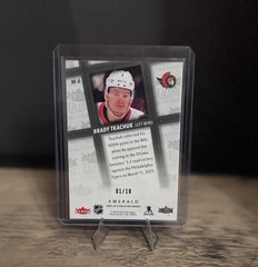 2025-26 Upper Deck Fleer Ultra Medallions Emerald Green BRADY TKACHUK /10 #M-6