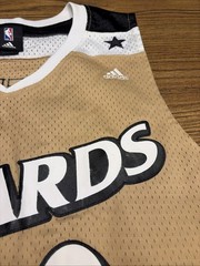Vintage Gold and White Gilbert Arenas Wizards Jersey. Adidas Size XXL Mens