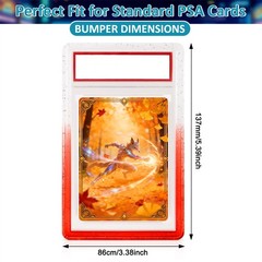 3-30 Pack Gradient For PSA Graded Card TPU Slab Bumper Guard Protector Stackable