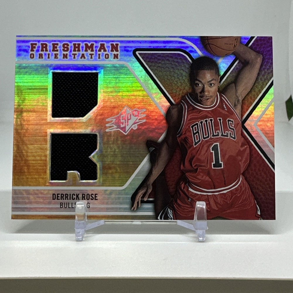 2008-09 SPx Derrick Rose Freshman Orientation Jersey Rookie RC #FO-DR Bulls
