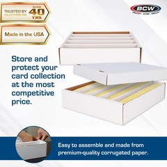BCW Super Monster 5 Row Trading Card Storage Box – 5ct | Holds 5000 Standard …