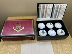 Vintage Carnoustie Golf Links Balls and Score Card Box Set Complete Never Used.