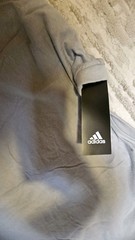 Arsenal Football Soccer T-Shirt Adidas L Gray Short Sleeves