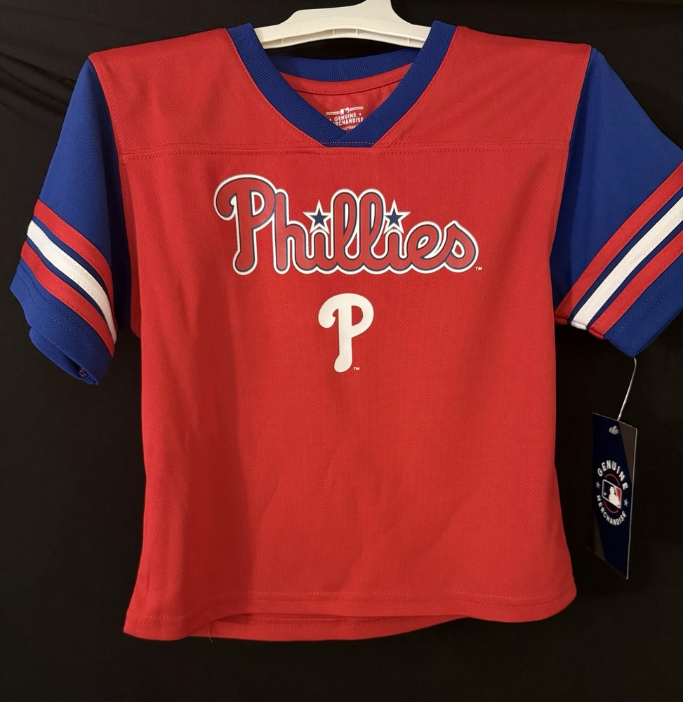 Philadelphia Phillies Toddler Jersey In Size 3T New with Tags Genuine MLB