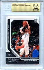 VICTOR WEMBANYAMA RC 2023-24 PANINI INSTANT ROOKIE SP /44142 BGS 9.5 GEM MINT