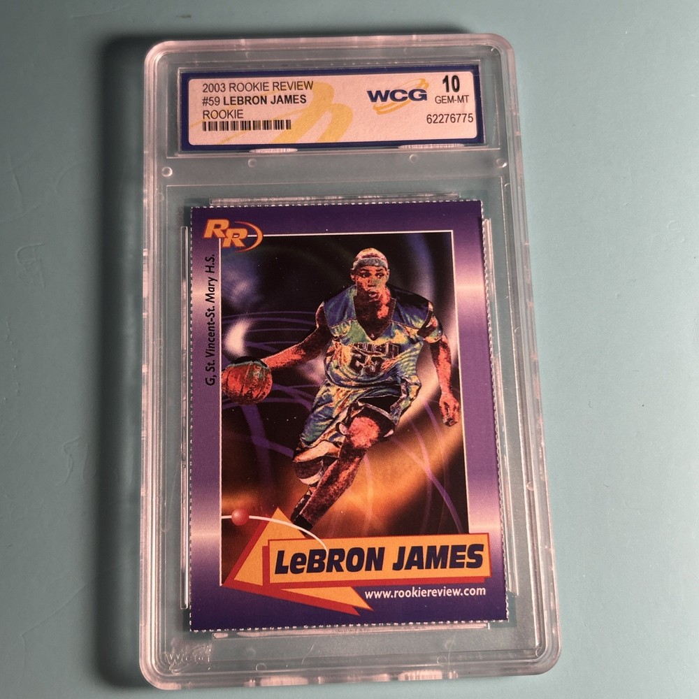 2003 LeBron James GMA 10 Rookie Card #59 Rookie Review Gem Mint 10