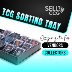 – (3 Pack 18-Slot Toploder Trading Card Sorting Tray – Improved Design with T…