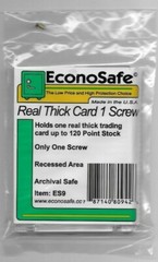 5 REAL THICK CARD 1 SCREW SCREWDOWN 120 PT GAME USED ECONOSAFE ES9