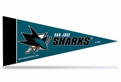 San Jose Sharks NHL Mini Pennant 9″x4″,New, Felt, Made in USA