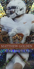 Matthew Golden 2024 Wild Card 1/1 Black Gold Diagonal Mini Box Green Bay Packers