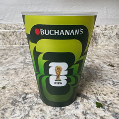 Buchanan’s FIFA World Cup Soccer Commemorative Beverage Cup, Green Black